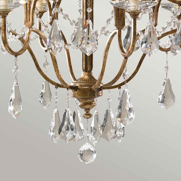 Valentina 6 Licht Kronleuchter - Oxidierte Bronze der Firma Elstead