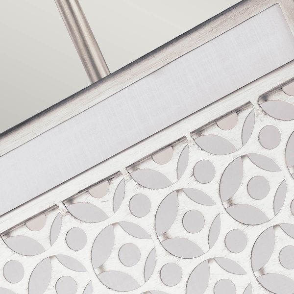 Kenney 3 Leuchtende Pendelleuchte - Sunrise Silber der Firma Elstead