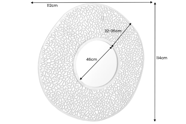Wandspiegel ABSTRACT LEAF L der Firma Casa Élite