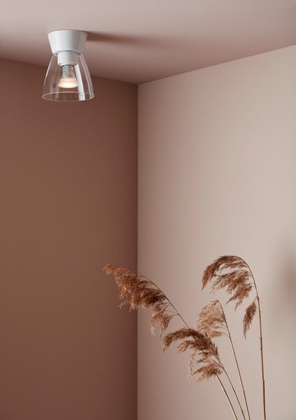 Bizzo ceiling D165 flat white/clear glass E27 der Firma Belid Leuchten