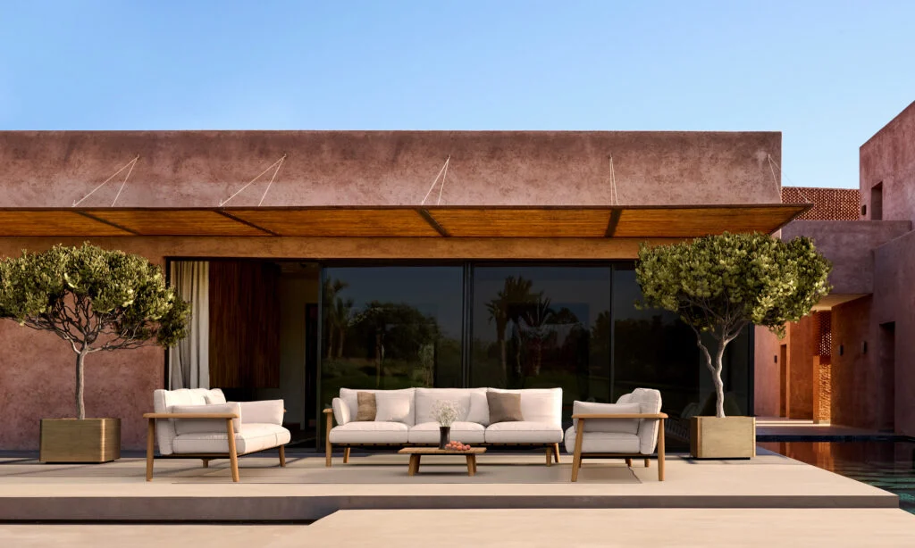 กระถางต้นไม้ Cuprum cube der Firma Royal Botania